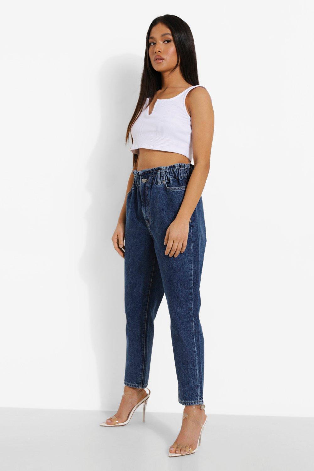 Paper bag waist store denim